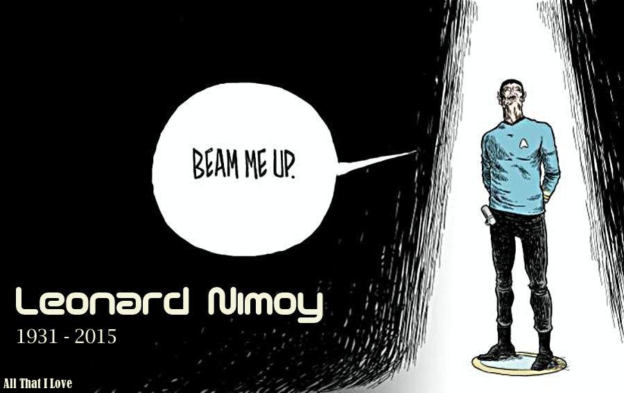 Leonard Nimoy 1931–2015 † Fan Kugelschreiber als  Spock Prime Star Trek K1 